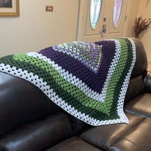 Hand crochet quilt/throw